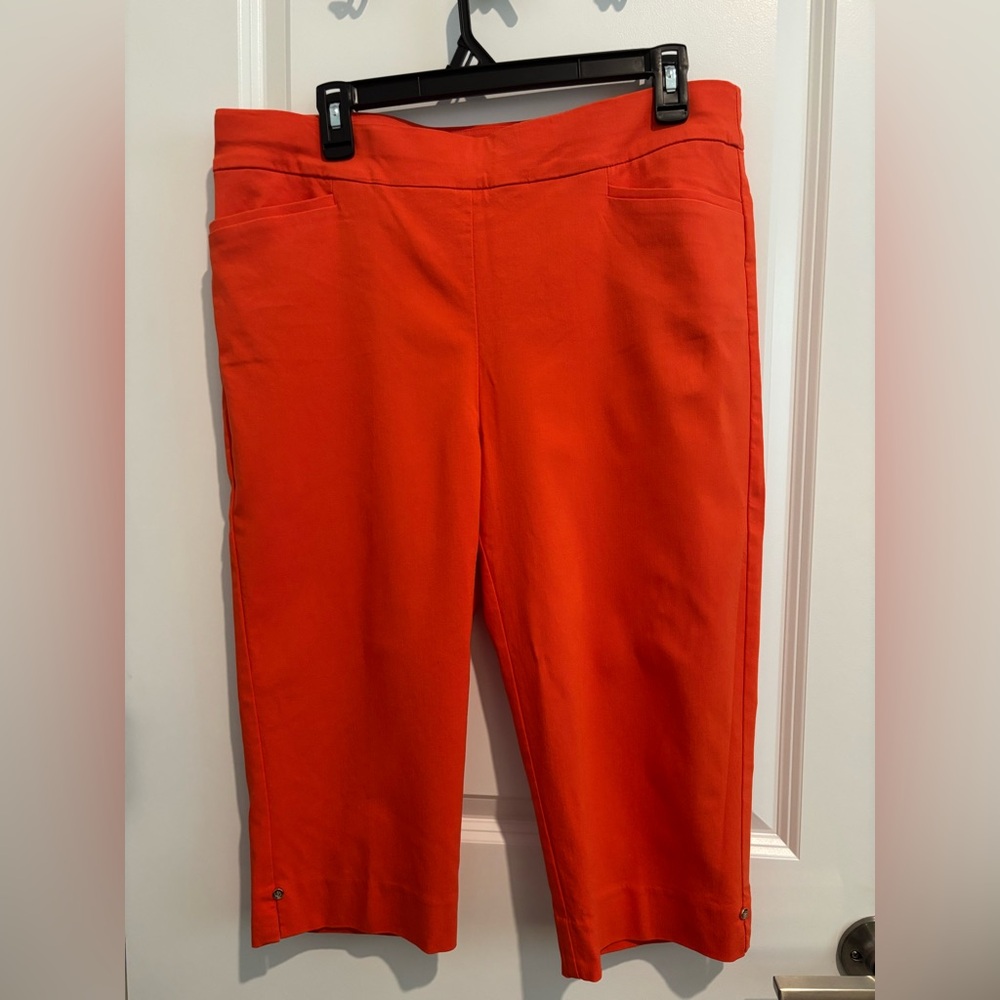 Chico's Bold Orange Trousers